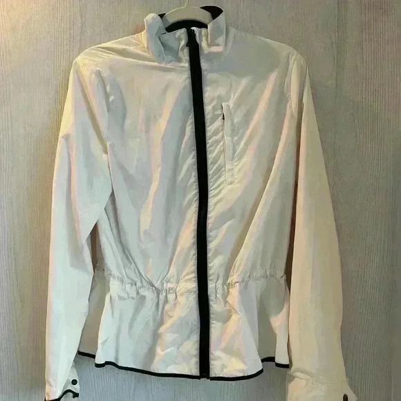 RALPH LAUREN White Jacket with Drawstring Waist - Size M - Picture 3 of 5